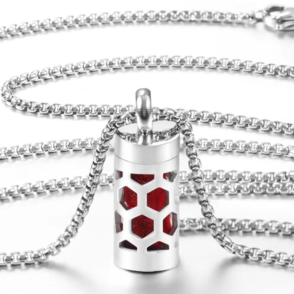 New Stainless Steel Aromatherapy Perfume Necklace Essential Oil Diffuser Flowers Hollow Pendant Spiral Open Charm Women Jewelry