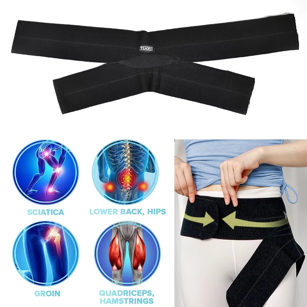1Pcs Adjustable Thigh Brace Support Hip Brace Muscle Strain Prevention Belt Sports Protector Stabilizer for Groin Hip Flexor